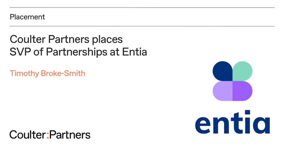 Entia Tab Coulter Partners secures Senior Vice President of Partnerships for ...